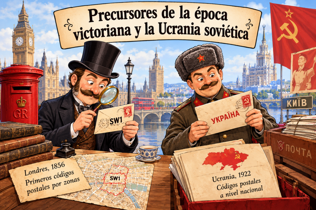 Precursores postales_ Londres y Ucrania soviética.